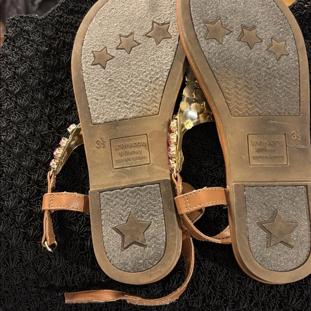 Elegant Disney Beaded Sandals 3 1/2